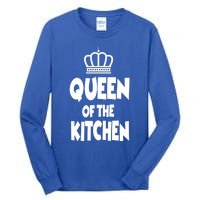 Cooking Funny Gift Queen Of The Kitchen Chef Cook Gift Tall Long Sleeve T-Shirt