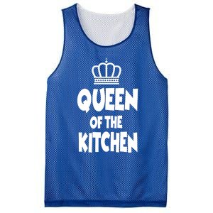 Cooking Funny Gift Queen Of The Kitchen Chef Cook Gift Mesh Reversible Basketball Jersey Tank