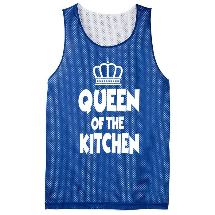 Cooking Funny Gift Queen Of The Kitchen Chef Cook Gift Mesh Reversible Basketball Jersey Tank