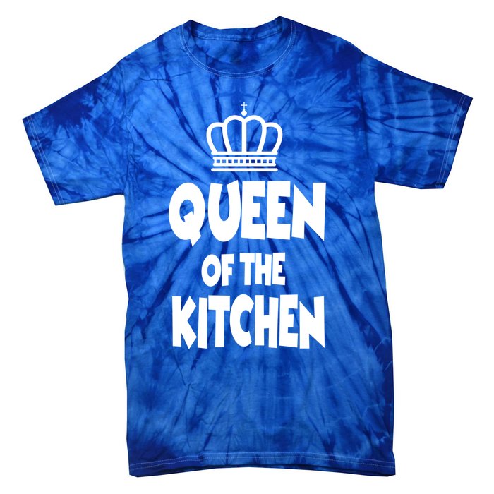 Cooking Funny Gift Queen Of The Kitchen Chef Cook Gift Tie-Dye T-Shirt