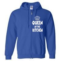 Cooking Funny Gift Queen Of The Kitchen Chef Cook Gift Full Zip Hoodie