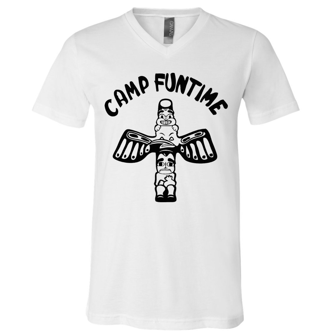 Camp Funtime Gift Punk Rock Retro Summer V-Neck T-Shirt