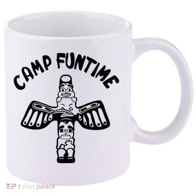 Camp Funtime Gift Punk Rock Retro Summer 11oz C Handle Ceramic Mug