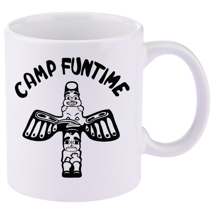 Camp Funtime Gift Punk Rock Retro Summer 11oz C Handle Ceramic Mug