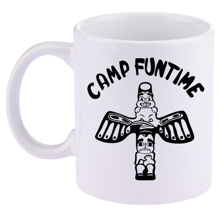 Camp Funtime Gift Punk Rock Retro Summer 11oz C Handle Ceramic Mug