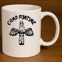 Camp Funtime Gift Punk Rock Retro Summer 11oz C Handle Ceramic Mug