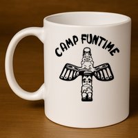 Camp Funtime Gift Punk Rock Retro Summer 11oz C Handle Ceramic Mug
