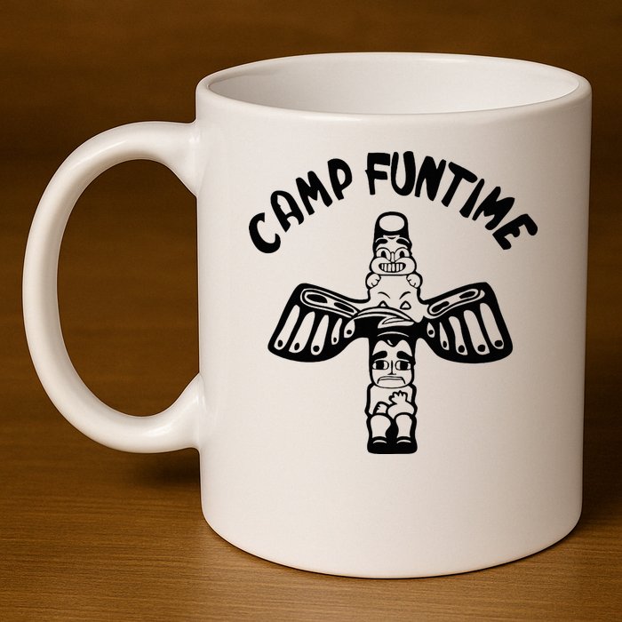 Camp Funtime Gift Punk Rock Retro Summer 11oz C Handle Ceramic Mug