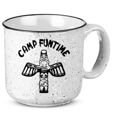Camp Funtime Gift Punk Rock Retro Summer 15oz Campfire Ceramic Mug