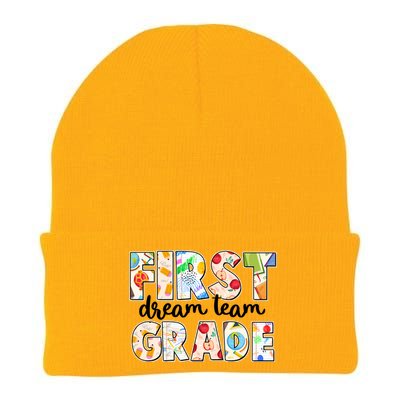 Cute First Grade Dream Team Back To School Knit Cap Winter Beanie