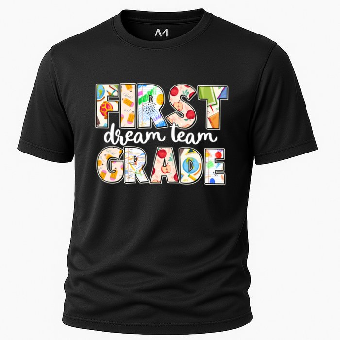 Cute First Grade Dream Team Back To School Cooling Performance Crew T-Shirt
