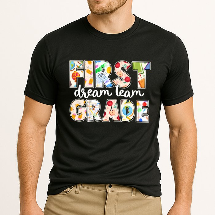 Cute First Grade Dream Team Back To School Cooling Performance Crew T-Shirt