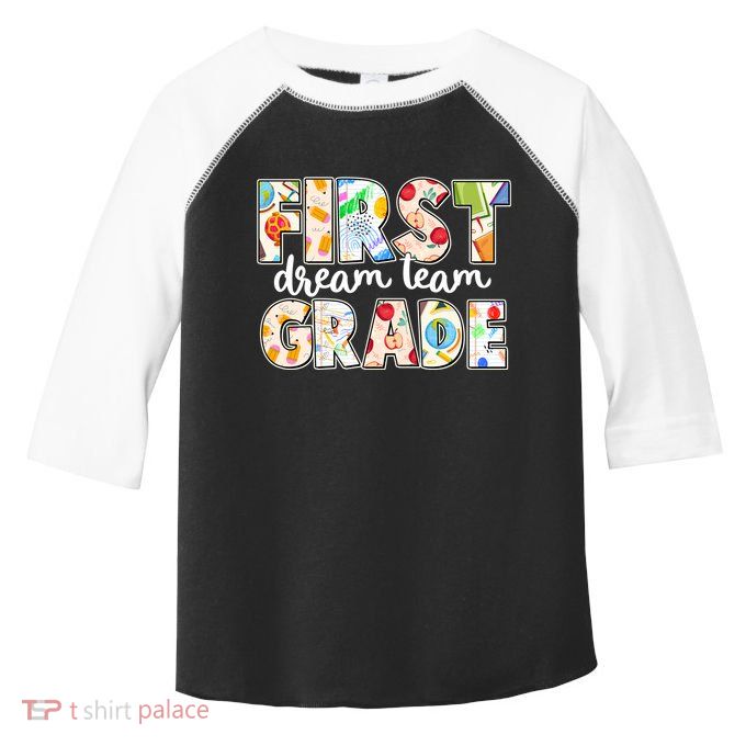 Cute First Grade Dream Team Back To School Toddler Fine Jersey T-Shirt