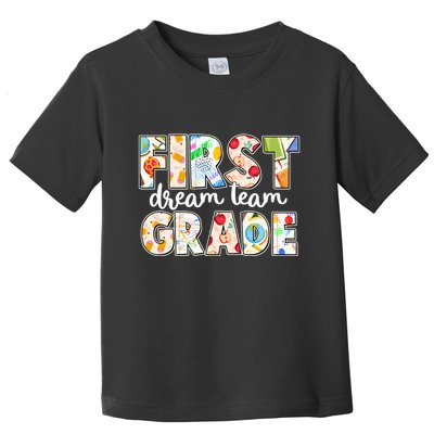 Cute First Grade Dream Team Back To School Toddler T-Shirt