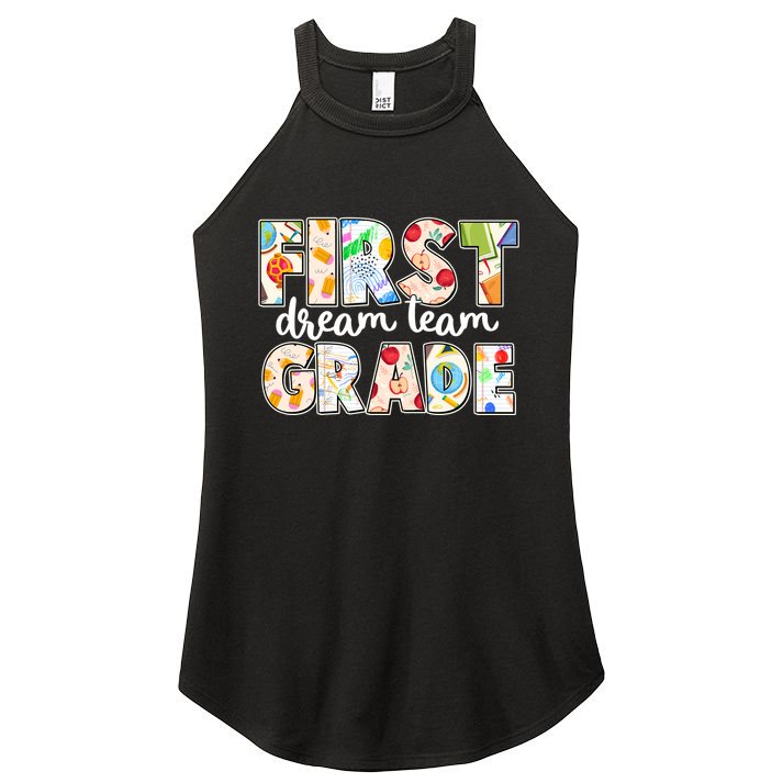Cute First Grade Dream Team Back To School Women's Perfect Tri Rocker Tank