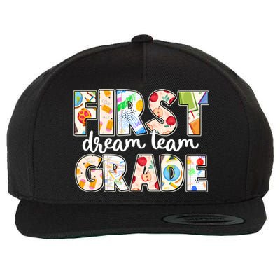 Cute First Grade Dream Team Back To School Wool Snapback Cap