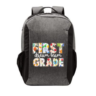 Cute First Grade Dream Team Back To School Vector Backpack