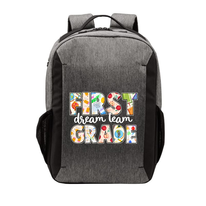 Cute First Grade Dream Team Back To School Vector Backpack