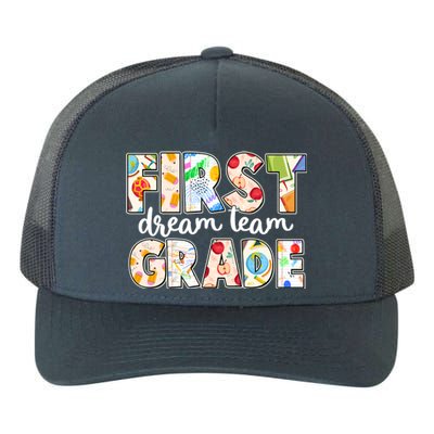 Cute First Grade Dream Team Back To School Yupoong Adult 5-Panel Trucker Hat