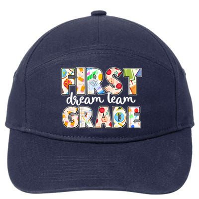 Cute First Grade Dream Team Back To School 7-Panel Snapback Hat