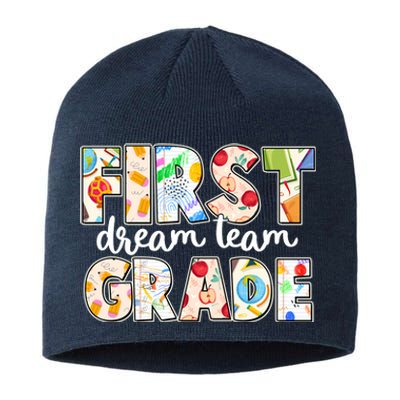 Cute First Grade Dream Team Back To School Sustainable Beanie