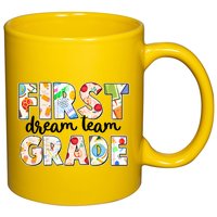 Cute First Grade Dream Team Back To School 11oz C Handle Ceramic Mug