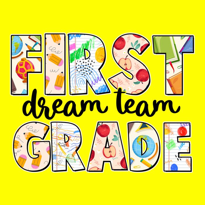 Cute First Grade Dream Team Back To School 11oz C Handle Ceramic Mug