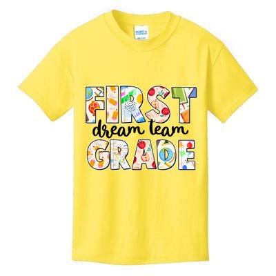 Cute First Grade Dream Team Back To School Kids T-Shirt