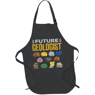 Cool Future Geologist Geology Student Earth Science Full-Length Apron With Pockets