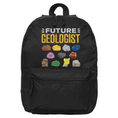 Cool Future Geologist Geology Student Earth Science 16 in Basic Backpack