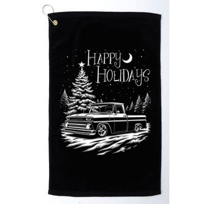 Classic First Gen C10 6066 Apache Happy Holidays Christmas Gift Platinum Collection Golf Towel