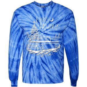 Classic First Gen C10 6066 Apache Happy Holidays Christmas Gift Tie-Dye Long Sleeve Shirt