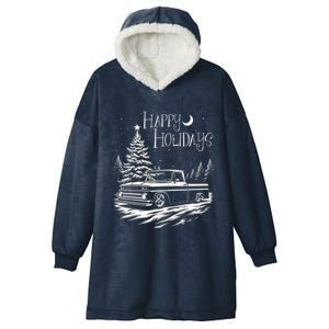 Classic First Gen C10 6066 Apache Happy Holidays Christmas Gift Hooded Wearable Blanket