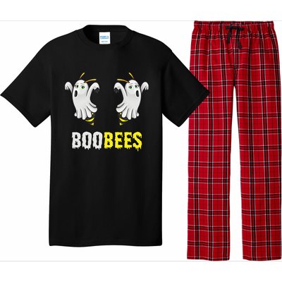 Cute Funny Ghost Halloween Boo Bees Gift Boobees Cute Gift Pajama Set