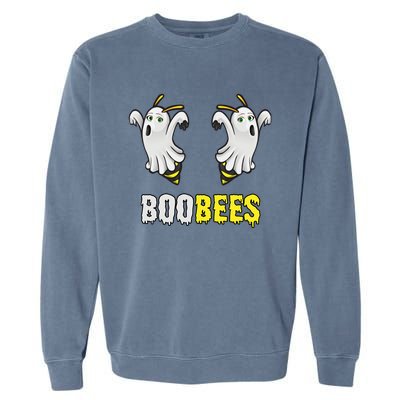 Cute Funny Ghost Halloween Boo Bees Gift Boobees Cute Gift Garment-Dyed Sweatshirt