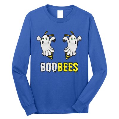 Cute Funny Ghost Halloween Boo Bees Gift Boobees Cute Gift Long Sleeve Shirt