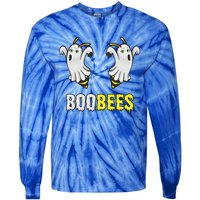 Cute Funny Ghost Halloween Boo Bees Gift Boobees Cute Gift Tie-Dye Long Sleeve Shirt