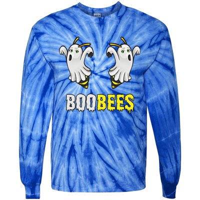 Cute Funny Ghost Halloween Boo Bees Gift Boobees Cute Gift Tie-Dye Long Sleeve Shirt