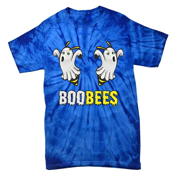 Cute Funny Ghost Halloween Boo Bees Gift Boobees Cute Gift Tie-Dye T-Shirt