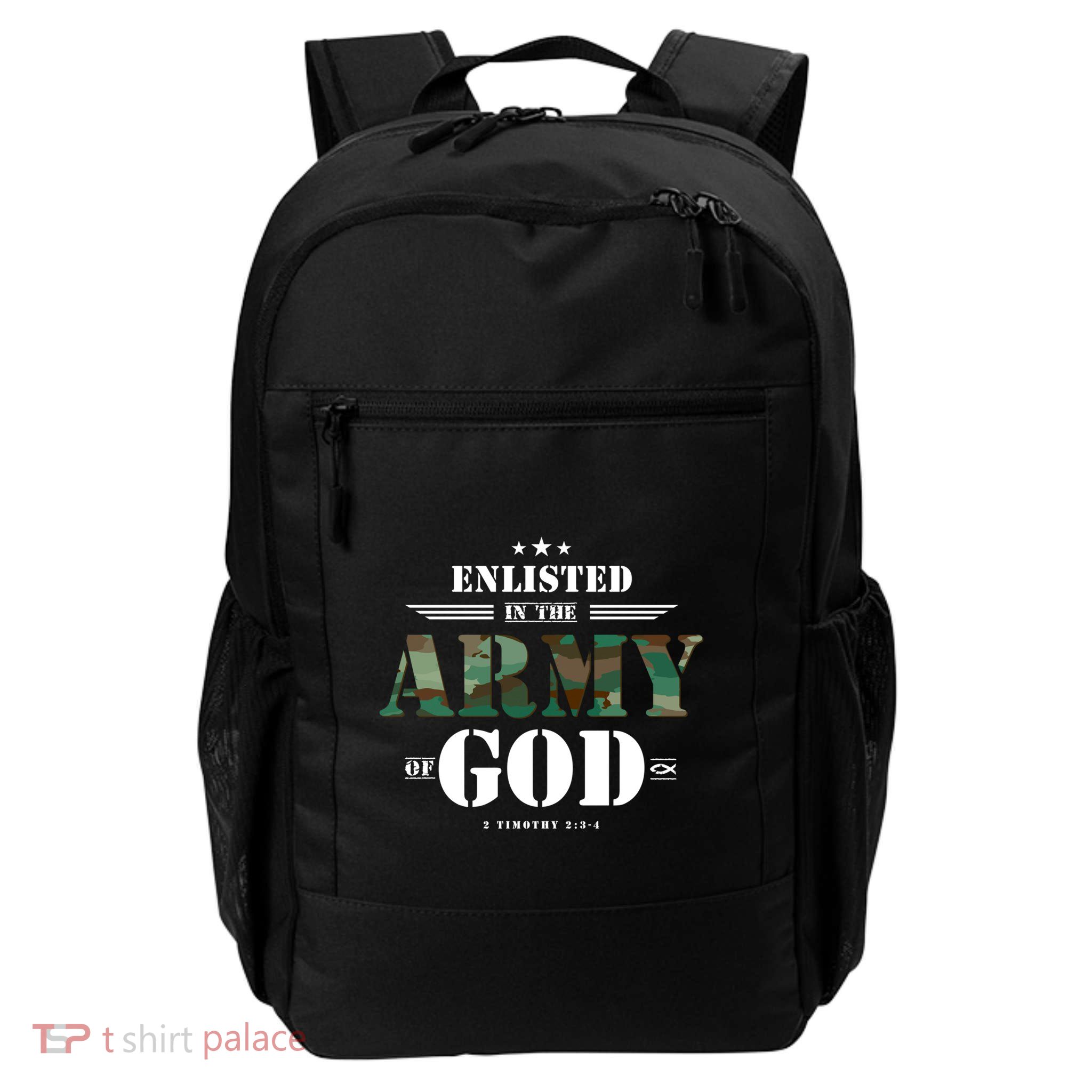 Christian Funny Gift Religious Bible Verse Scriptures GodS Army Gift Daily Commute Backpack