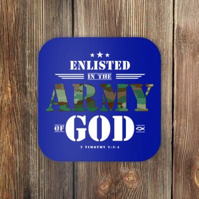 Christian Funny Gift Religious Bible Verse Scriptures GodS Army Gift Coaster