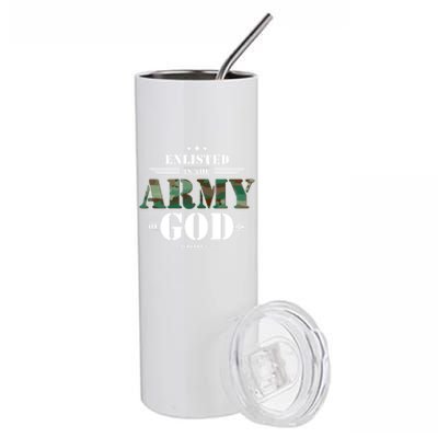 Christian Funny Gift Religious Bible Verse Scriptures GodS Army Gift Stainless Steel Tumbler