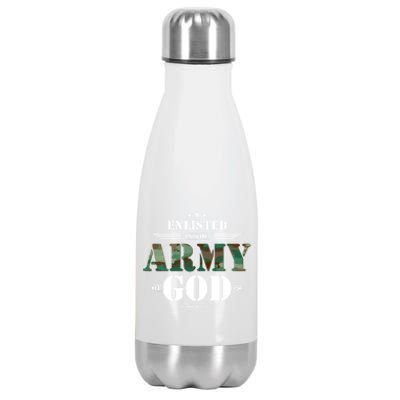 Christian Funny Gift Religious Bible Verse Scriptures GodS Army Gift Stainless Steel Insulated Water Bottle