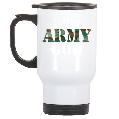 Christian Funny Gift Religious Bible Verse Scriptures GodS Army Gift Stainless Steel Travel Mug