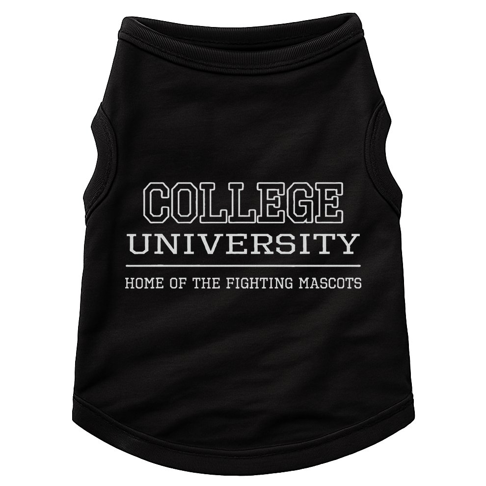 College Fun Generic Education Doggie Tank