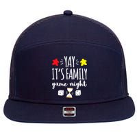 Celebrate Family Game Night Board Games Card Games 7 Panel Mesh Trucker Snapback Hat