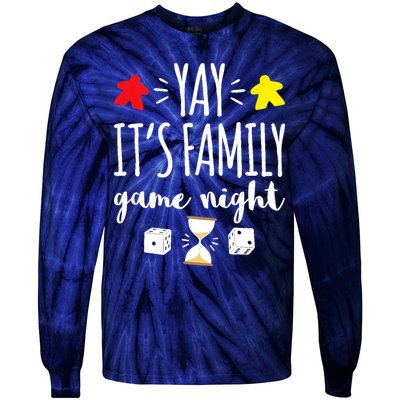 Celebrate Family Game Night Board Games Card Games Tie-Dye Long Sleeve Shirt