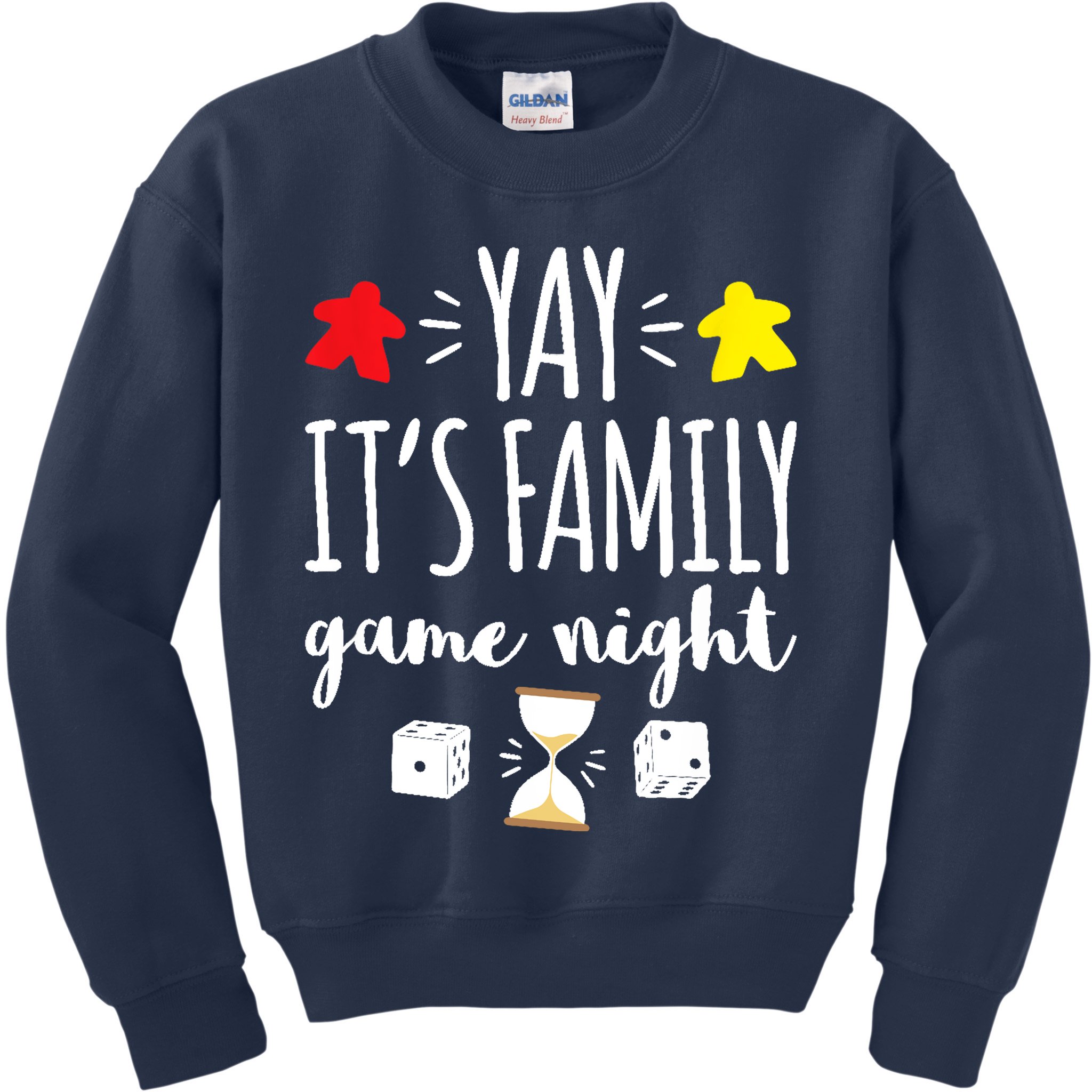 Celebrate Family Game Night Board Games Card Games Kids Sweatshirt