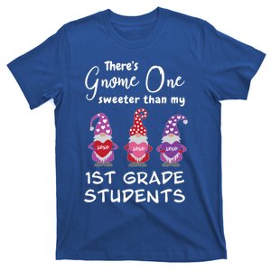 Cute First Grade Teacher ValentineS Day Gnomes Funny Gift T-Shirt