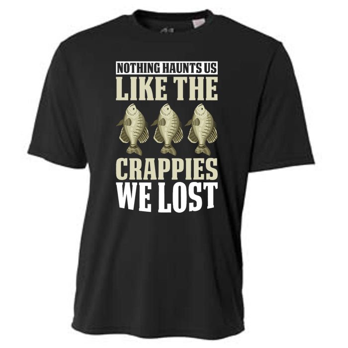 Crappie Fishing Gear Fishing Lure Fishing Net Crappe Fisher Cooling Performance Crew T-Shirt